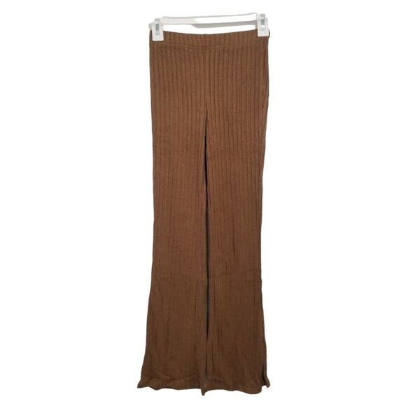 NEW SHEIN Essence solid color T-shirt and wide leg slit hem pants Size S - Picture 4 of 8